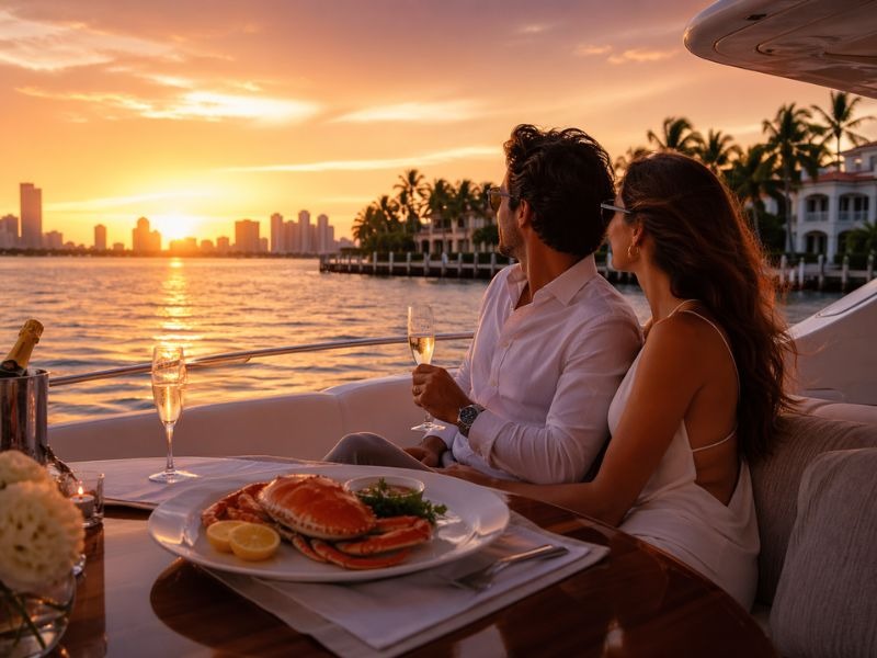 10 year anniversary gift for him yacht charter